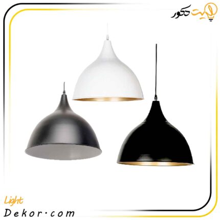 چراغ-آویز-کاسه-ای-تزیینی-کد-116-مشکی