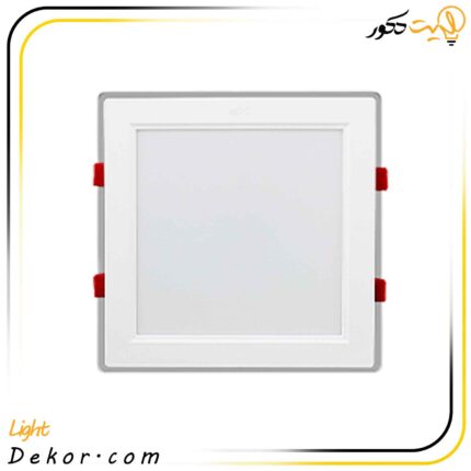 چراغ-سقفی-42وات-مربع-توکار-مدل-گلاریس-پارس-شعاع