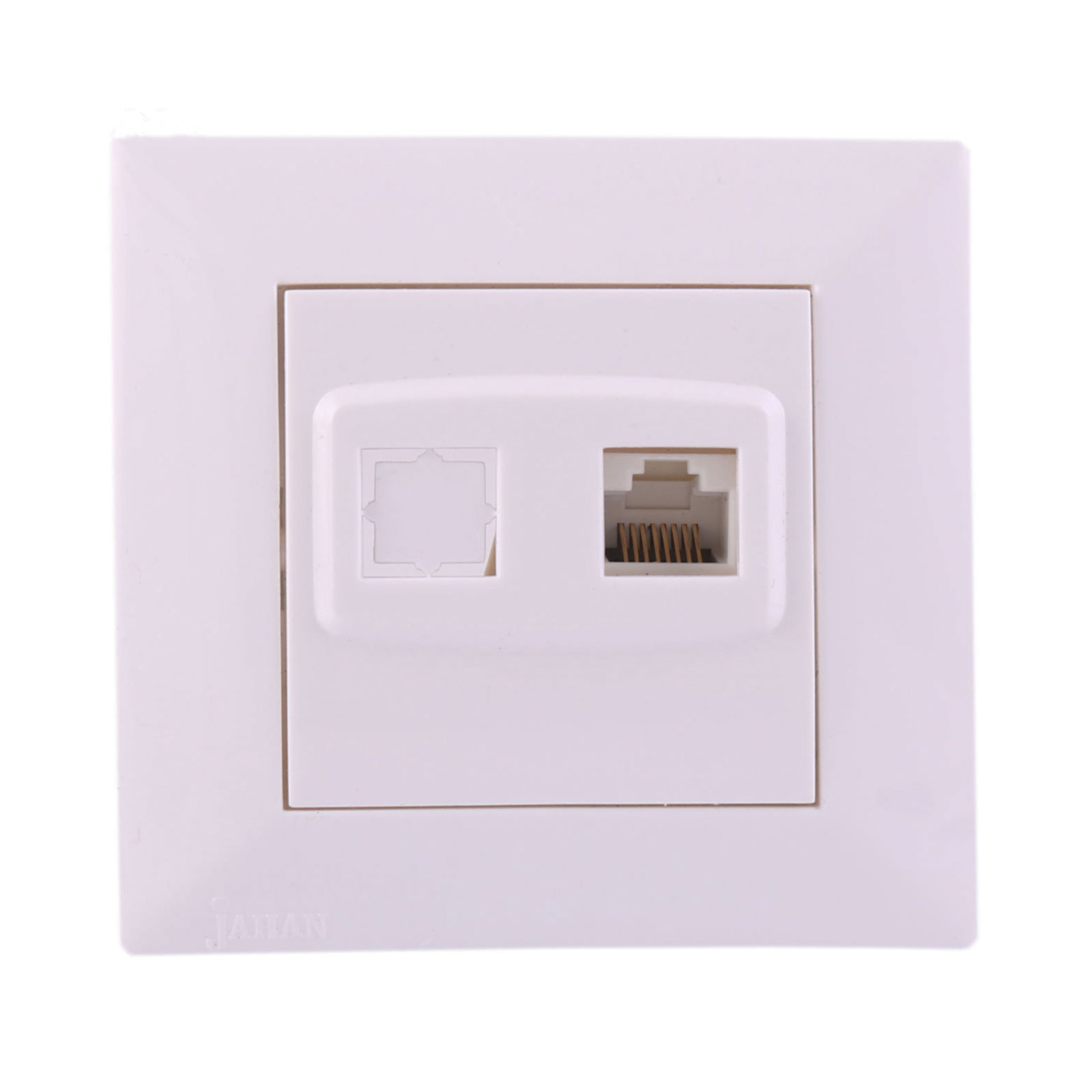 سوکت شبکه cat3+cat6 جهان الکتریک مدل آیسان سوکت شبکه cat3+cat6 جهان الکتریک مدل آیسان - تصویر 1