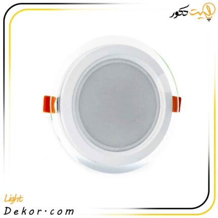چراغ-سقفی-12-وات-گلاریس-توکار-گرد-پارس-شعاع