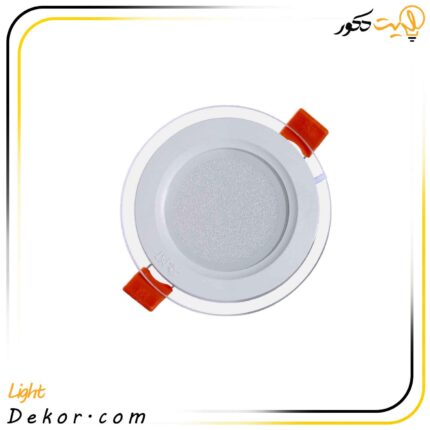 چراغ-سقفی-7وات-دورشیشه-گلاریس-برند-پارس-شعاع