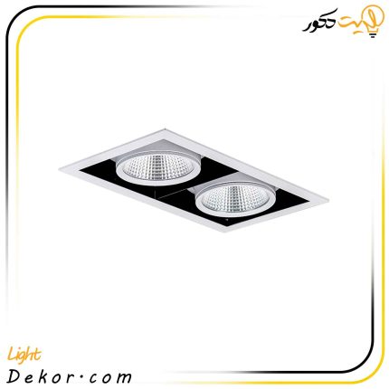 چراغ-سقفی-توکار-دو-خانه-اوربیتا-مازی-نور-۵۲-وات