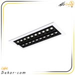چراغ-سقفی-توکار-مازی-نور-۴۶-وات-لومیلد-دو-ردیفه