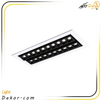 چراغ-سقفی-توکار-مازی-نور-۴۶-وات-لومیلد-دو-ردیفه