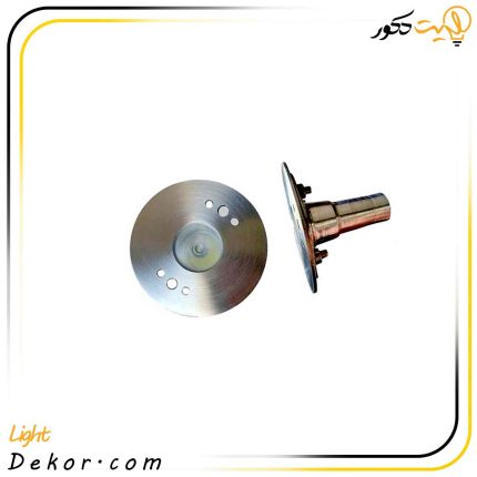 چراغ-استخری-3وات-گرد-استیل-توکار-مدل-3se-برند-لدمان