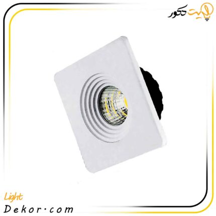 چراغ-سقفی-3وات-چشمی-توکار-مربع-پارس-شعاع