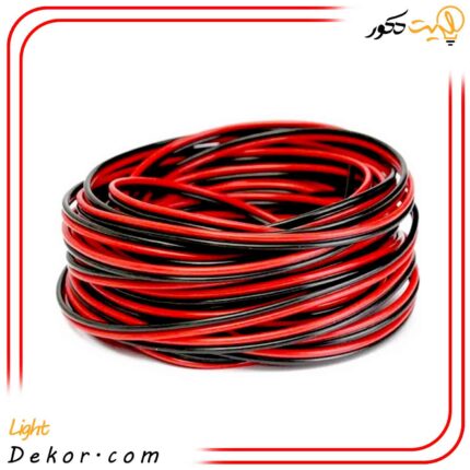 سیم-برق-باندی--بلندگو--اسپیکر--لوستر-رسانیک-16-رشته-دو-رنگ-تمام-مس---‎2-0.5