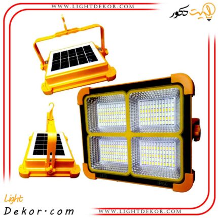 پروژکتور-شارژی-و-خورشیدی-500-وات-مدل-xl-77