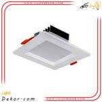 پنل-توکار-7-وات-مربع-قطر-8-پارس-شعاع-توس-مدل-سولاریس