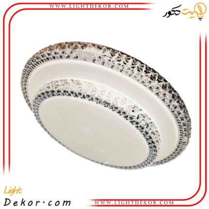 چراغ-سقفی-72-وات-گرد-کریستال-3 حالته-مودی