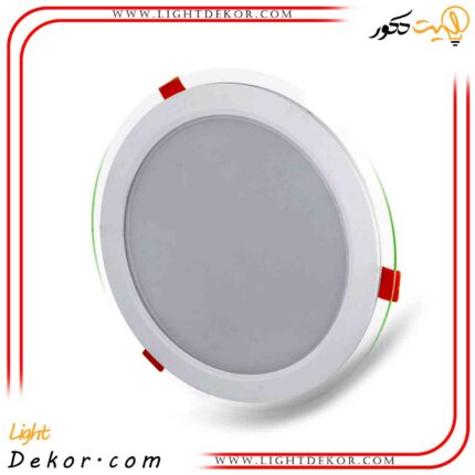 چراغ-پنلی-SMD-توکار-18-وات-دایره-ای-پارس-شعاع-توس-مدل-گلاریس