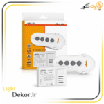ریموت کنترل چهار کاناله تک ریسور به همراه گیرنده 4 کانال فرکانس 433.92MHz مناسب کنترل چراغ، لوستر و تجهیزات برقی