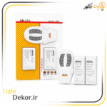 ریموت کنترل شش کاناله تک ریسور هالی استار به همراه یک گیرنده 6 کانال با فرکانس 433.92MHz مناسب کنترل روشنایی، لوستر و تجهیزات برقی