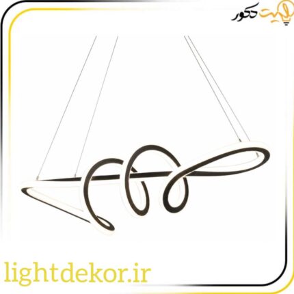لوستر مدل شکلاتی دو طرف نور