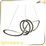 لوستر مدل شکلاتی دو طرف نور روکش اپوکسی سایز ۱۱۰
