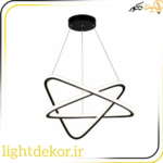 لوستر مدل ستاره دو طرف نور سایز ۴۵×۴۵ سانتی‌متر